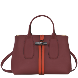 Kabelky Longchamp Roseau M Kozene Damske Viacfarebný | FPKHXJ893