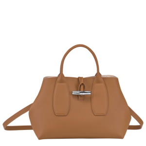 Kabelky Longchamp Roseau M Kozene Damske Béžové | UXCKMG613