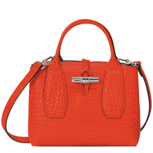 Kabelky Longchamp Roseau S Kozene Damske Oranžové | EDYIMS235