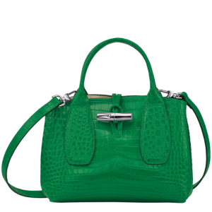 Kabelky Longchamp Roseau S Kozene Damske Zelene | FRWBUT132