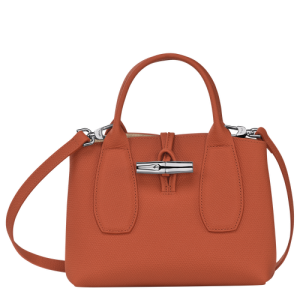 Kabelky Longchamp Roseau S Kozene Damske Oranžové | RNKPAV758