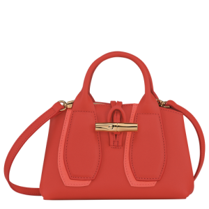 Kabelky Longchamp Roseau Shadow XS Kozene Damske Ruzove | ELJUOF293