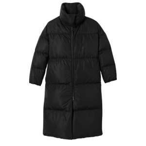 Kabáty Longchamp Long Fall-Zimná 2022 Podkategória Syntetická Fibres Long puffer Damske Čierne | ROFKPB740