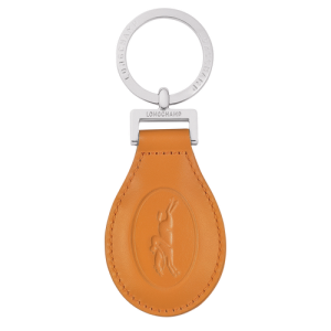 Kľúčenka Longchamp Le Foulonné Kozene Damske Oranžové | PYVEIM679