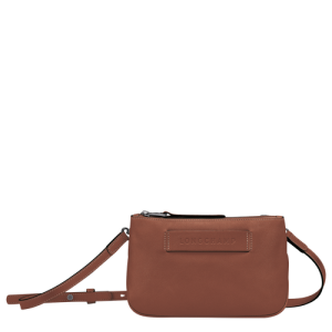 Mini Tašky Longchamp 3D Kozene Damske Hnede | OZABHQ196