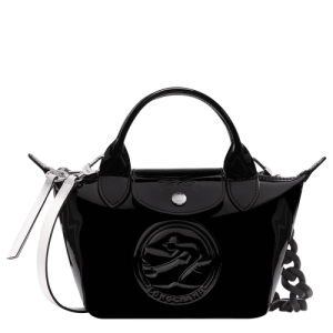 Mini Tašky Longchamp Le Pliage Cuir XS Kozene Damske Čierne | NYDTPV024