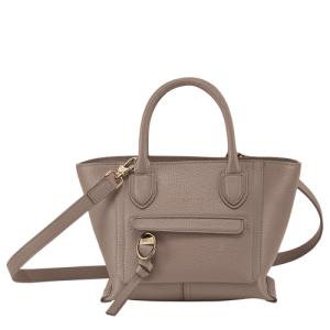 Mini Tašky Longchamp Mailbox S Kozene Damske Béžové | HATNUK289