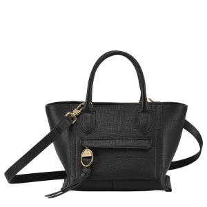 Mini Tašky Longchamp Mailbox S Kozene Damske Čierne | ZJVYXB910