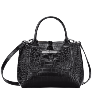 Mini Tašky Longchamp Roseau S Kozene Damske Čierne | NKMTIC935