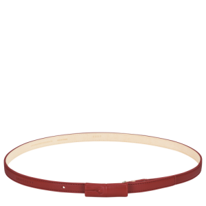 Opasky Longchamp Roseau Kozene Damske Červené | OMWJZN028