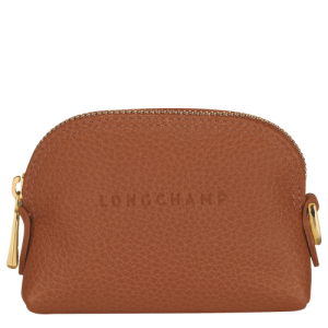 Penazenka Na Mince Longchamp Le Foulonné Kozene Damske Hnede | DPTLCJ602