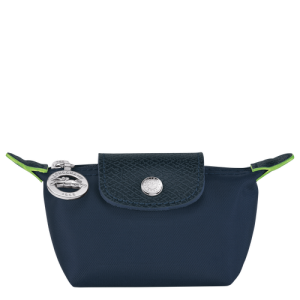 Penazenka Na Mince Longchamp Le Pliage Green Platene, Recycled canvas Panske Modre | HRUGAW483