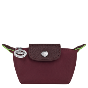 Penazenka Na Mince Longchamp Le Pliage Green Platene, Recycled canvas Damske Červené | PBTQWA859