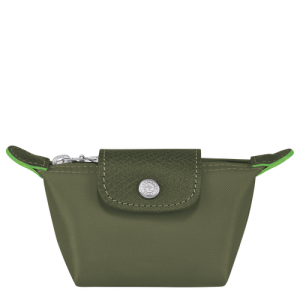 Penazenka Na Mince Longchamp Le Pliage Green Platene, Recycled canvas Panske Zelene | PFVMKO097