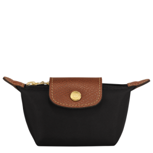 Penazenka Na Mince Longchamp Le Pliage Original Platene, Recycled canvas Damske Čierne | MYUKEQ824