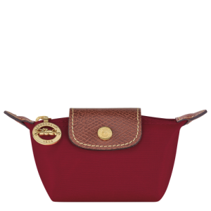Penazenka Na Mince Longchamp Le Pliage Original Platene, Recycled canvas Damske Červené | VZDWNP816