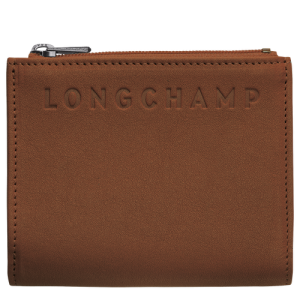 Penazenky Longchamp 3D Kozene Panske Hnede | KLBCAR036