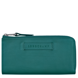 Penazenky Longchamp Long 3D Kozene Damske Zelene | AVRKTP652