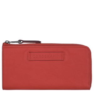 Penazenky Longchamp Long 3D Kozene Damske Oranžové | ORYDLN278