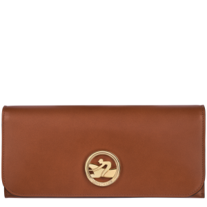 Penazenky Longchamp Long continental Box-Trot Kozene Damske Hnede | CSJIOP197