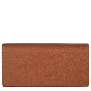 Penazenky Longchamp Long continental Le Foulonné Kozene Damske Hnede | ENPIRT502