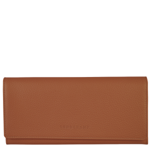 Penazenky Longchamp Long continental Le Foulonné Kozene Damske Hnede | LBOTKY825