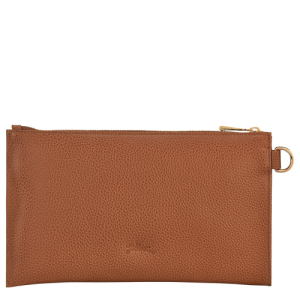 Pouches Longchamp Le Foulonné Kozene Damske Hnede | HSFEQG243