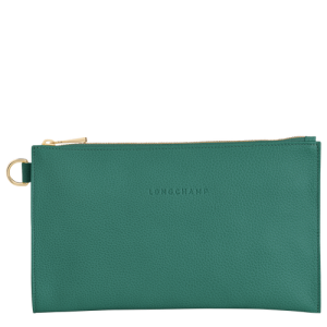Pouches Longchamp Le Foulonné Kozene Damske Zelene | LBJSMO283