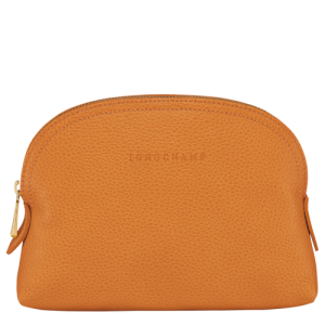 Pouches Longchamp Le Foulonné Kozene Damske Oranžové | QGPKHD284