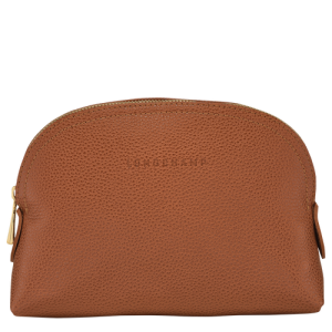 Pouches Longchamp Le Foulonné Kozene Panske Hnede | JFYSZP108