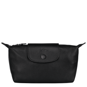 Pouches Longchamp Le Pliage Cuir Kozene Damske Čierne | UTRMZY645