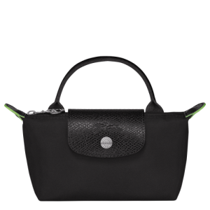 Pouches Longchamp Le Pliage Green Platene, Recycled canvas Damske Čierne | FMQSIJ639