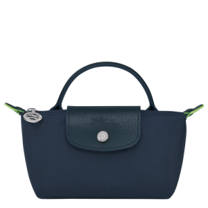 Pouches Longchamp Le Pliage Green Platene, Recycled canvas Damske Modre | RFLQCI540