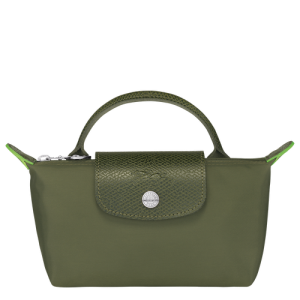 Pouches Longchamp Le Pliage Green Platene, Recycled canvas Damske Zelene | VEFYTQ709
