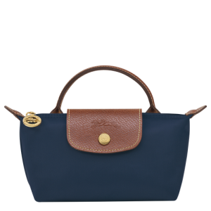Pouches Longchamp Le Pliage Original Platene, Recycled canvas Damske Modre | FKUWJP058