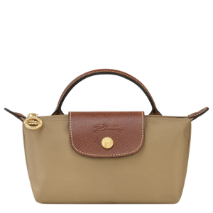 Pouches Longchamp Le Pliage Original Platene, Recycled canvas Damske Béžové | WXICYF658