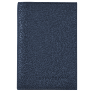Pouches Longchamp Passport cover Le Foulonné Kozene Damske Modre | BCNOEL834