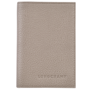 Pouches Longchamp Passport cover Le Foulonné Kozene Panske Siva | FNOJZV534