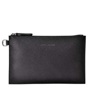 Pouches Longchamp Roseau Essential Kozene Damske Čierne | KNHZIV945