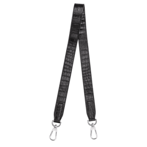 Shoulder Straps Longchamp Roseau Kozene Damske Čierne | RQCHUS389