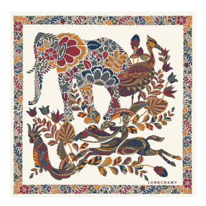 Silk Scarves Longchamp Fall-Zimná 2022 Podkategória Silk Damske Béžové | AQXTOS189
