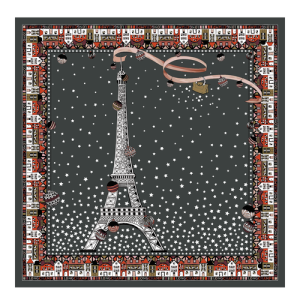 Silk Scarves Longchamp Fall-Zimná 2022 Podkategória Silk Damske Siva | JLPVHK687
