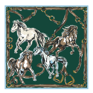 Silk Scarves Longchamp Fall-Zimná 2022 Podkategória Silk Damske Zelene | QXUPBI057