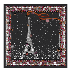 Silk Scarves Longchamp Fall-Zimná 2022 Podkategória Silk Damske Čierne | VJEYWT681