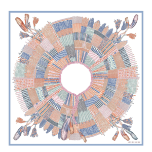 Silk Scarves Longchamp Fall-Zimná 2022 Podkategória Silk Damske Oranžové | ZCVQPR917