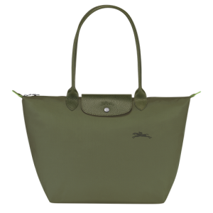 Taška Cez Rameno Longchamp Le Pliage Green L Platene, Recycled canvas Damske Zelene | ALESRD491