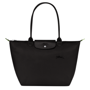 Taška Cez Rameno Longchamp Le Pliage Green L Platene, Recycled canvas Damske Čierne | OTSAHQ671