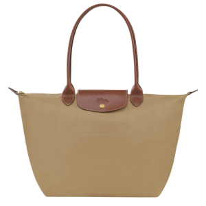 Taška Cez Rameno Longchamp Le Pliage Original L Platene, Recycled canvas Damske Béžové | AIGCKX521
