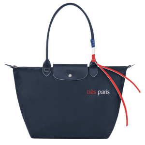 Taška Cez Rameno Longchamp Le Pliage Très Paris L Platene, Recycled canvas Damske Modre | YOJTXH319