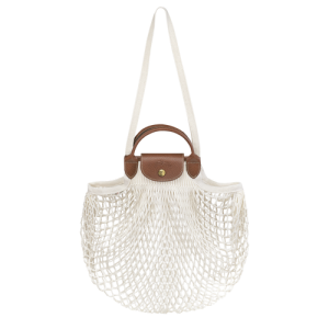 Taška Cez Rameno Longchamp Le Pliage filet Platene Damske Béžové | CHLRVE571